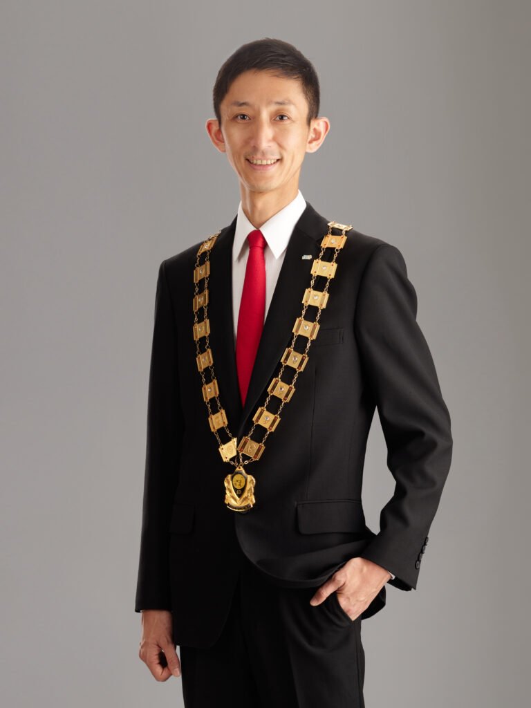 National President Akira Yasuda full body photoshoot